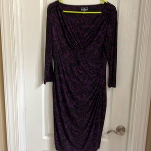 Purple and Black Dress